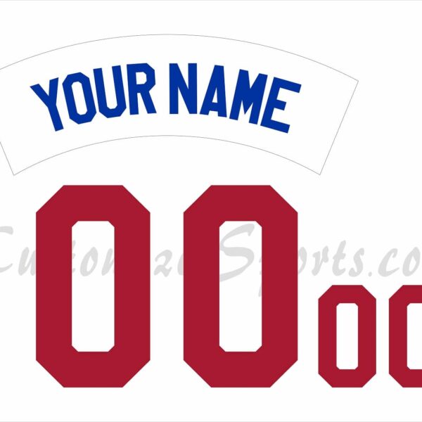 St Paul Saints Customized Number Kit for 2021-Present Home White Jersey
