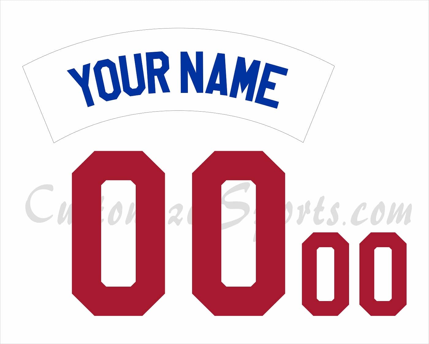 St Paul Saints Customized Number Kit for 2021-Present Home White Jersey