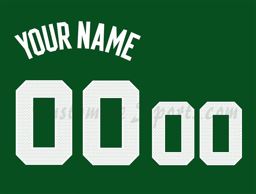 Basketball Boston Celtics Customized Number Kit for 2014-2017 Away Jersey