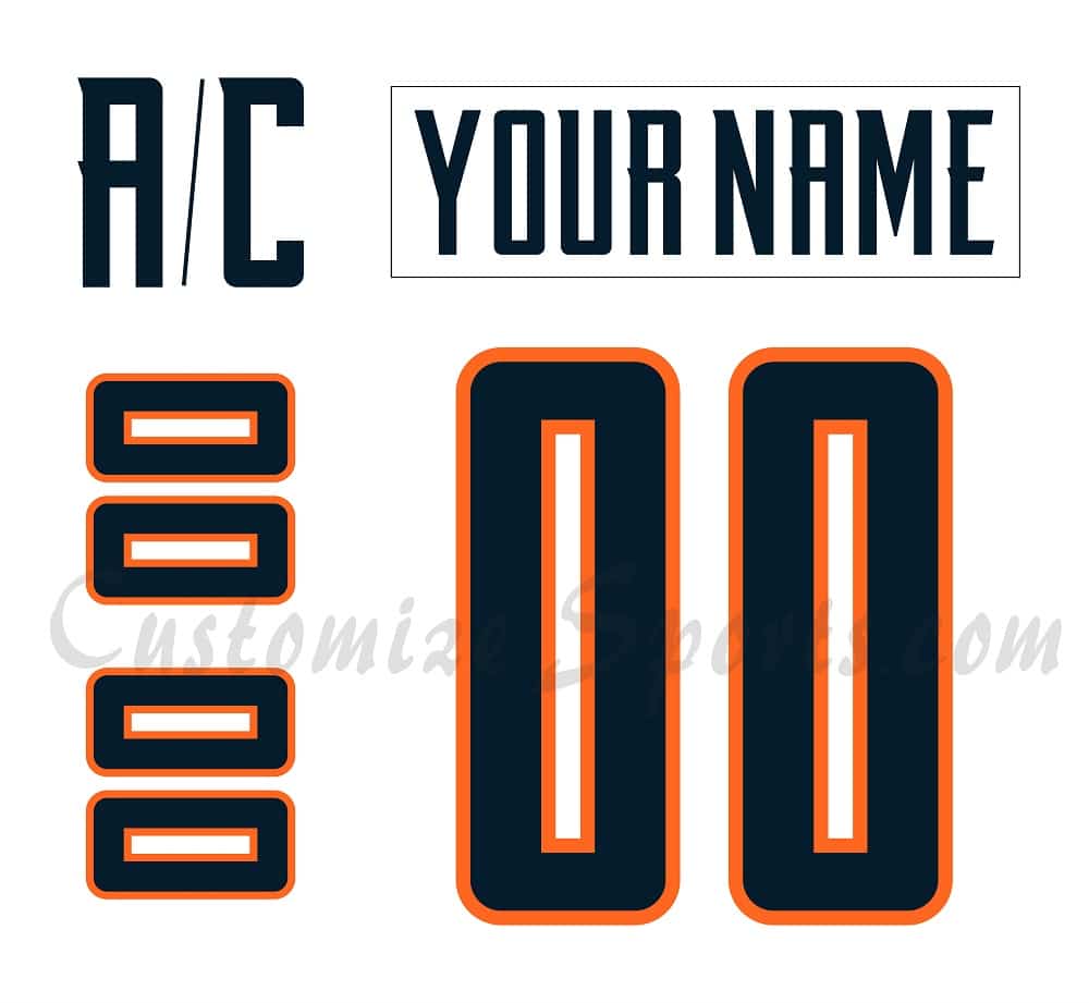 Coachella Valley Firebirds Customized Number Kit For 2022-Present Away Jersey