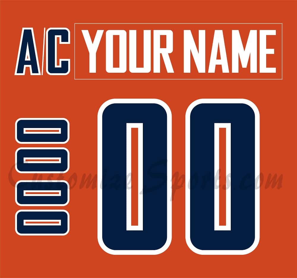 Greenville Swamp Rabbits Customized Number Kit For 2022-Present Orange Jersey