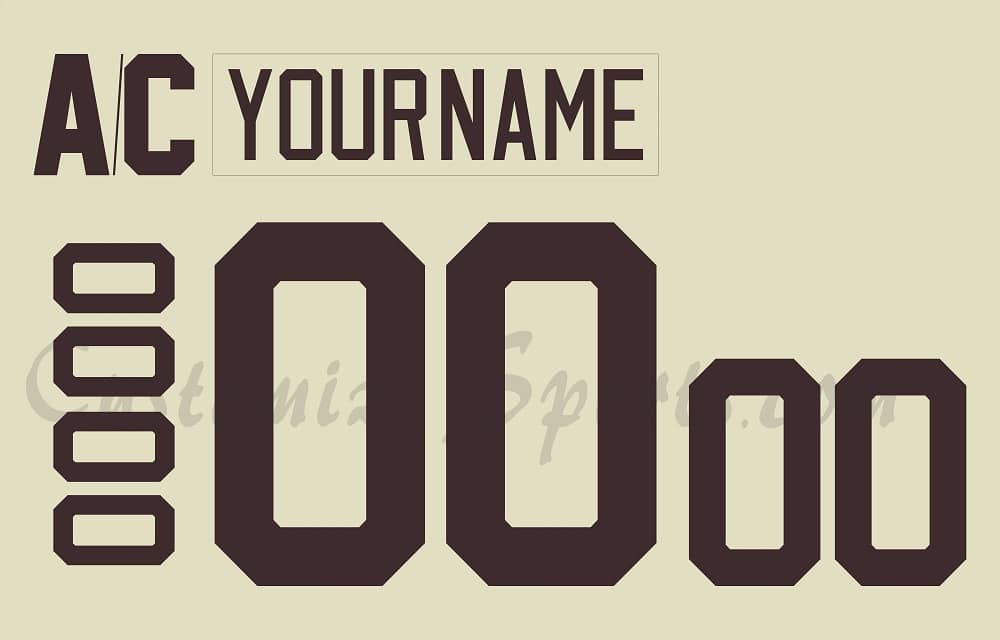 Hershey Bears Customized Number Kit for 2016-2024 3rd Jersey