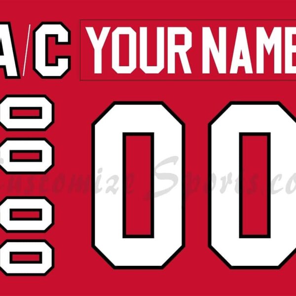 Rockford IceHogs Customized Number Kit For 2008-Present Away Jersey