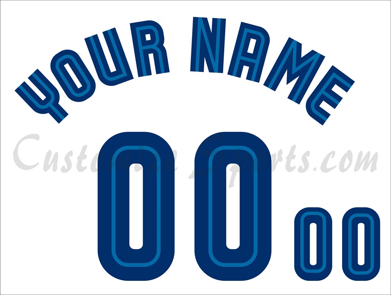 Baseball Toronto Blue Jays Customized Number Kit for 2001-2003 Home Jersey