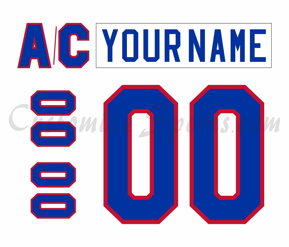 Colorado Rockies Customized Number Kit For 1976-1982 Home Jersey