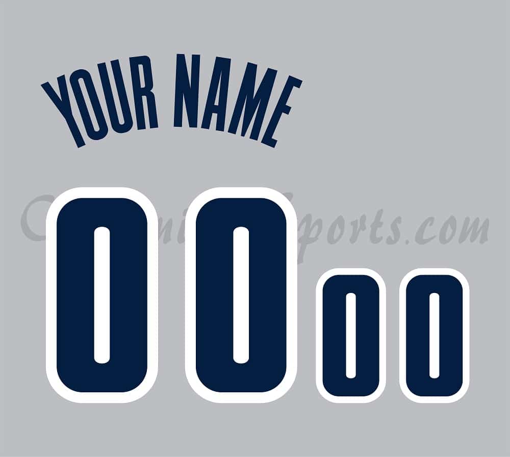 NCAA Georgetown Hoyas Customized Number Kit for 1994-1996 Home Basketball Jersey