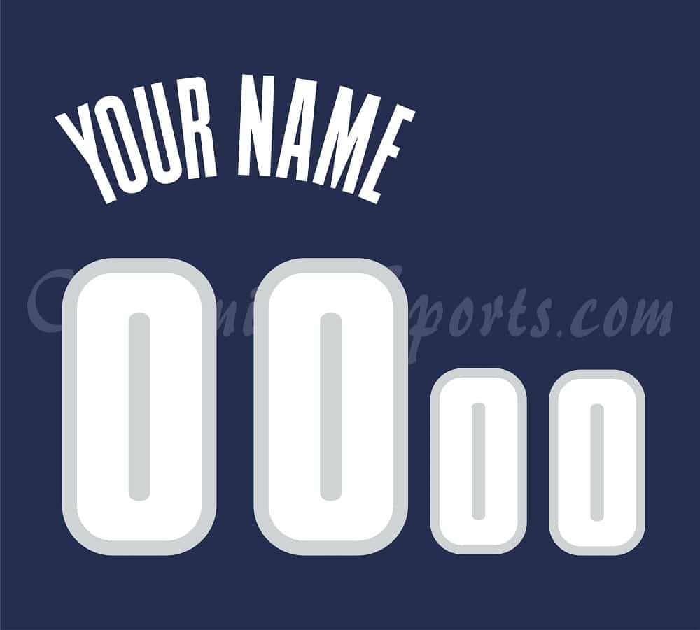 NCAA Georgetown Hoyas Customized Number Kit for 1994-1996 Road Basketball Jersey