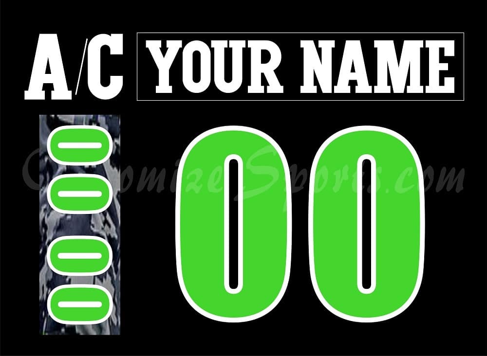 Savannah Ghost Pirates Customized Number Kit for 2022 Veteran Special Jersey