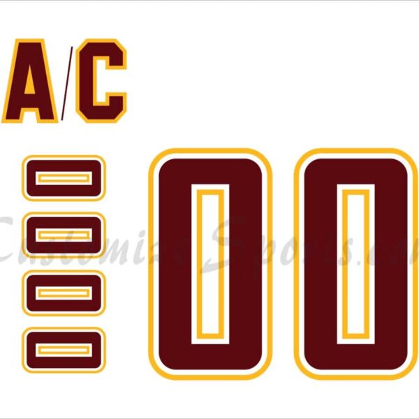 NCAA Bloomsburg State Huskies Customized Number Kit For 2021-2023 Home Hockey Jersey