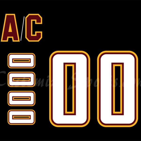 NCAA Bloomsburg State Huskies Customized Number Kit For 2021-2023 Road Hockey Jersey