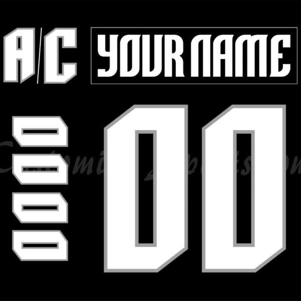 Grand Rapids Griffins Customized Number Kit For 20th Anniversary Jersey