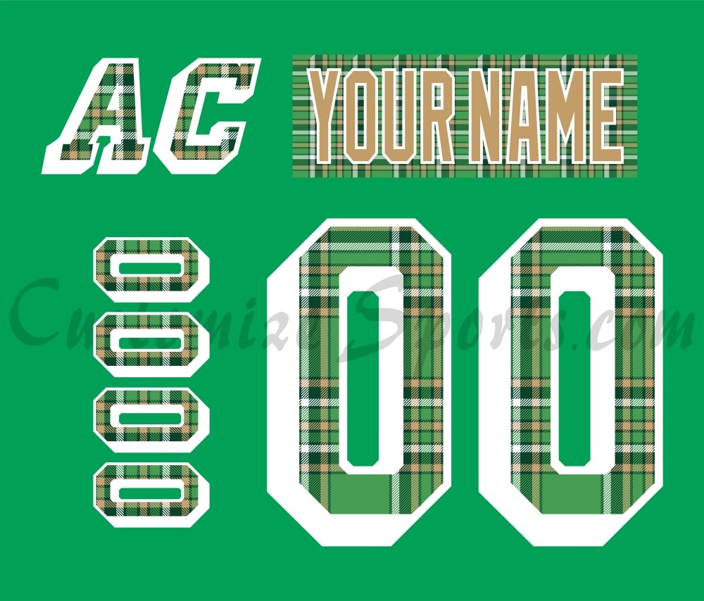 New York Rangers Customized Number Kit For St Patrick's Day 2018-2019 Jersey