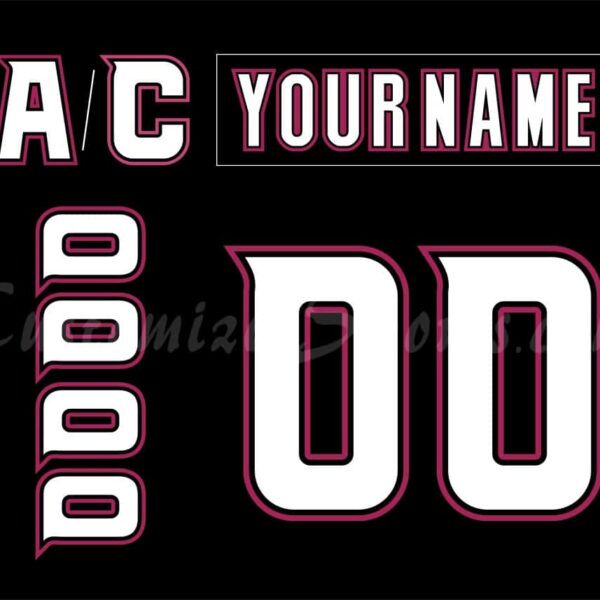 San Diego Gulls Customized Number Kit For 2017 Pink in the Rink Jersey