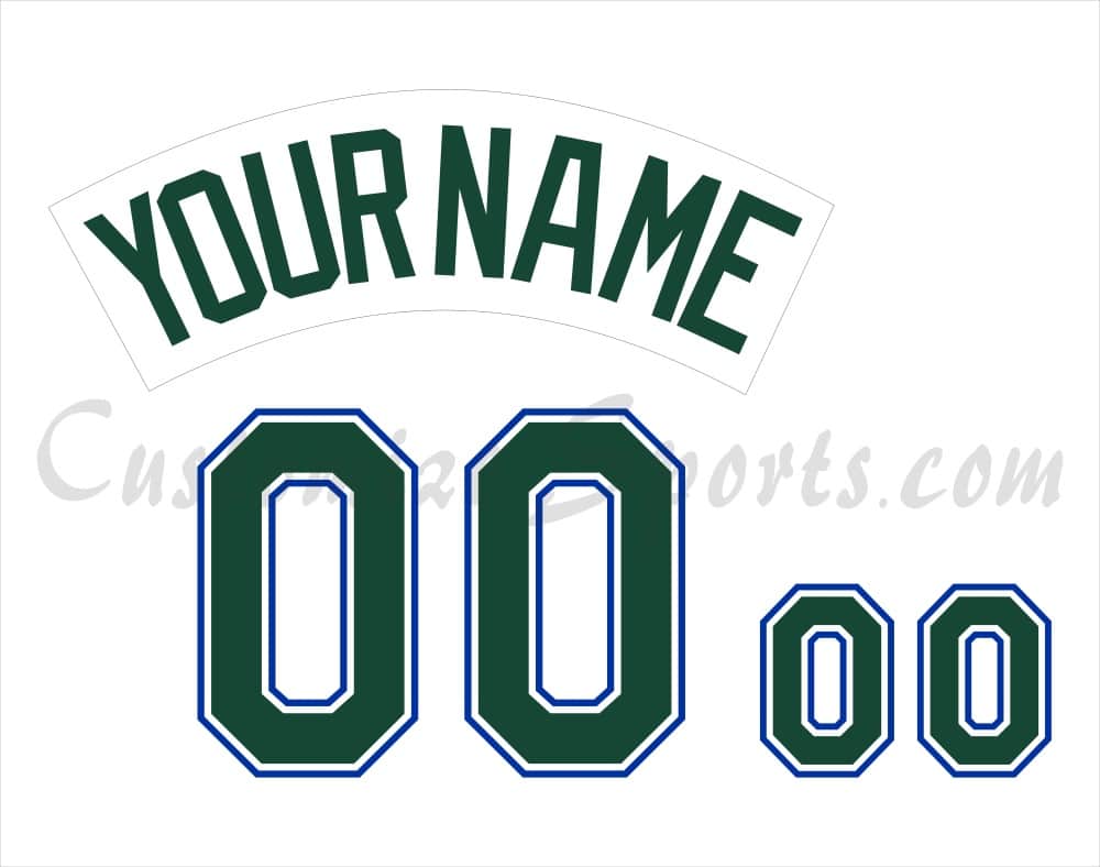 Baseball Tampa Bay Rays Customized Number Kit for 2001-2004 Alternate Home Jersey