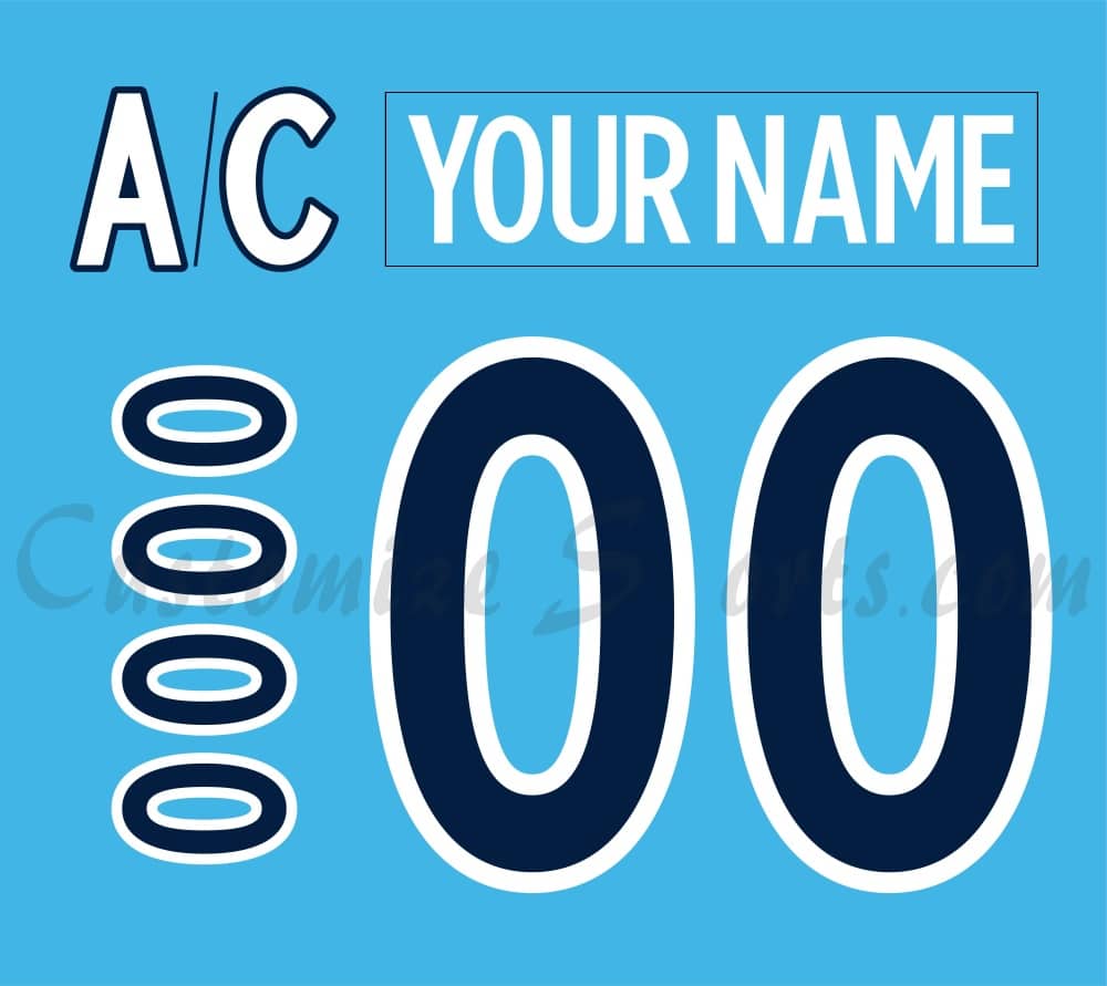 Winnipeg Jets Customized Number Kit For 2023-2024 RCAF Centennial Jersey