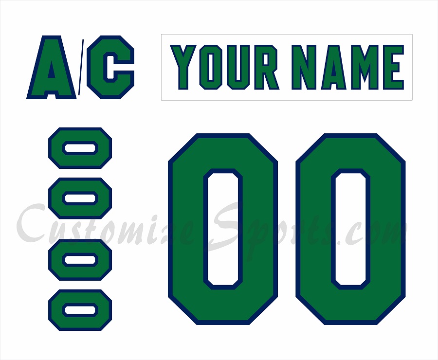 Carolina Hurricanes Customized Number Kit For 2024-Present Heritage Jersey