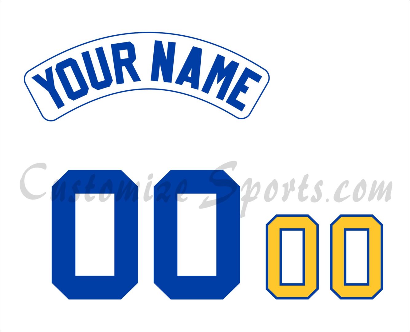 Basketball Denver Nuggets Customized Number Kit for 1975-1976 Home Jersey