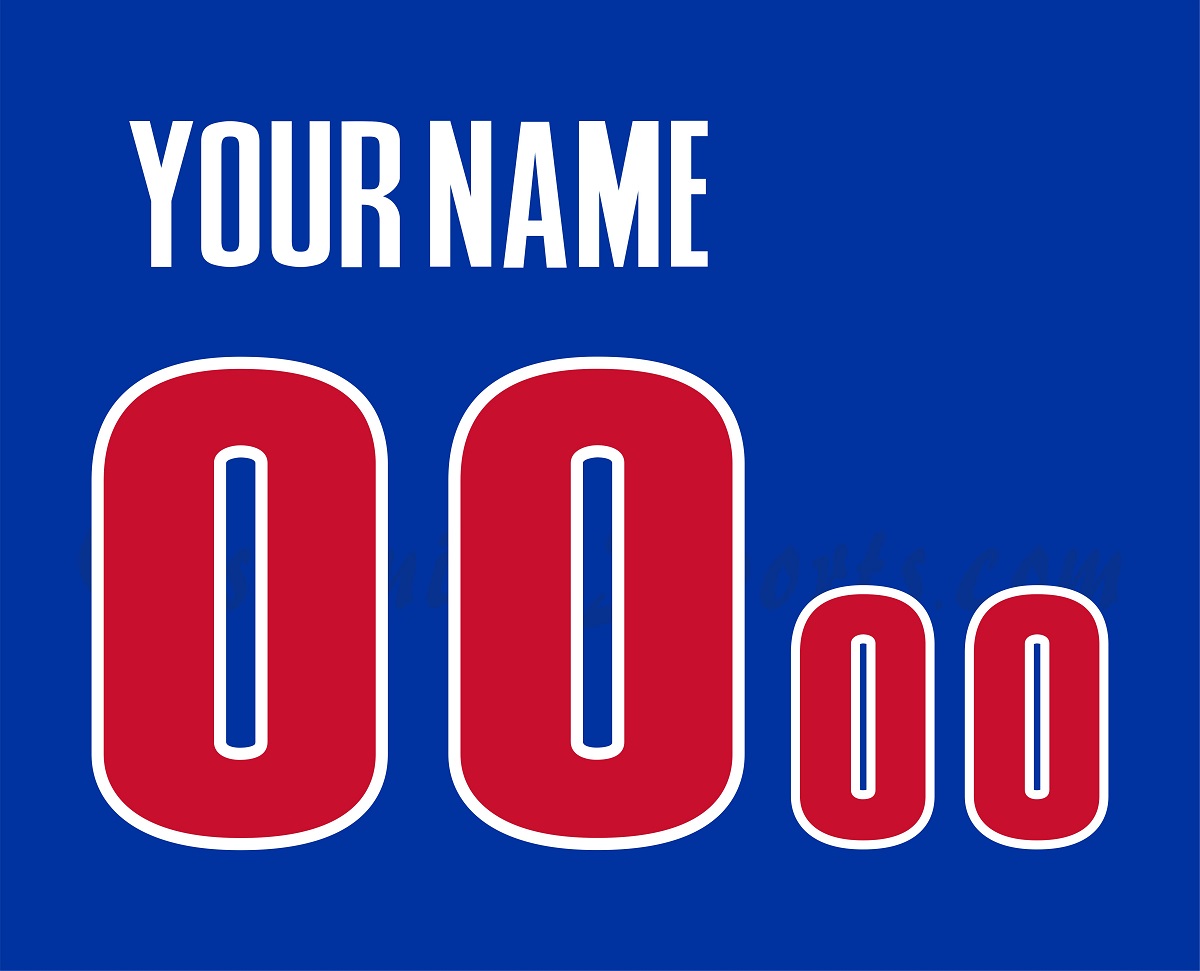 Basketball Detroit Piston Customized Number Kit For 2001-2017 Road Jersey