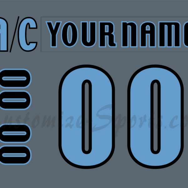 Milwaukee Admirals Customized Number Kit For 2006-2007 Gray Jersey