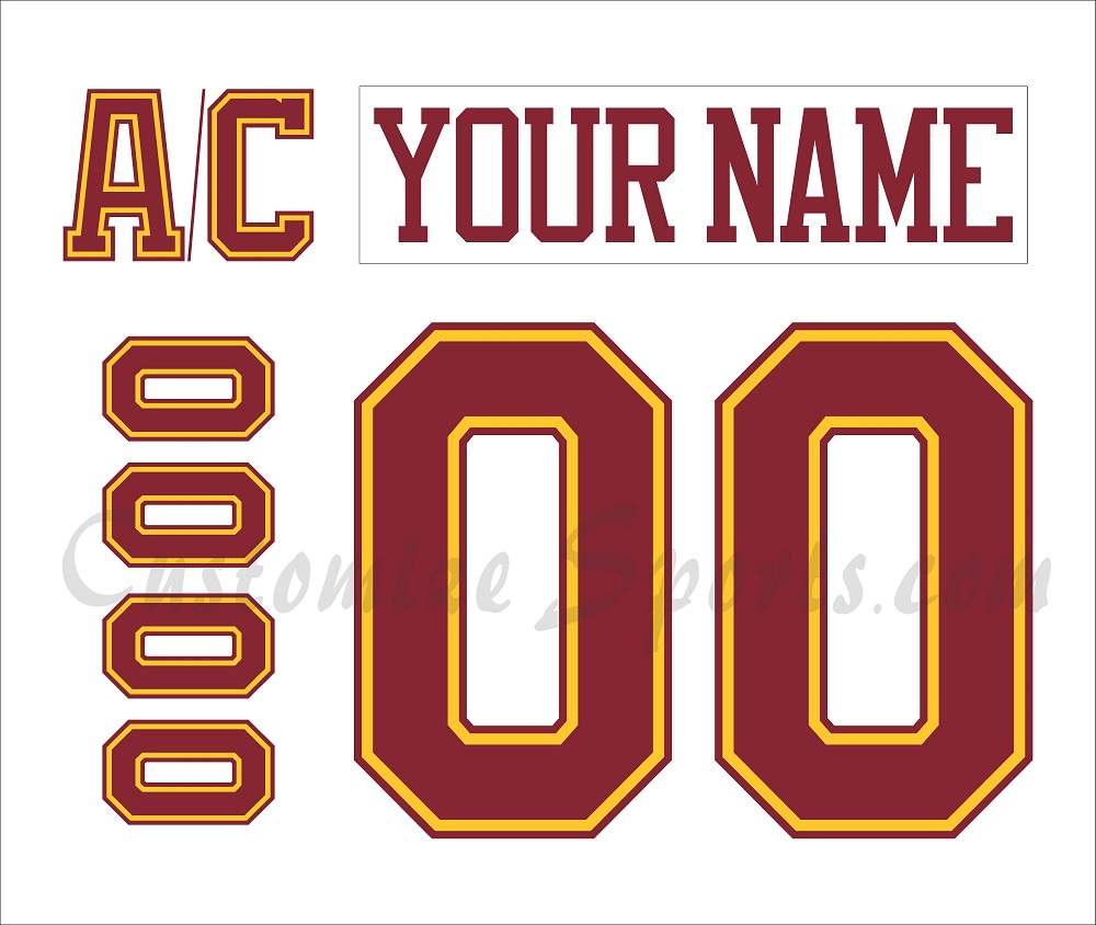 NCAA Minnesota Golden Gophers Customized Number Kit For 2022-2025 Home Hockey Jersey