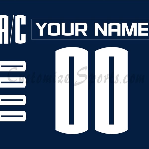NCAA UConn Huskies Customized Number Kit For 2006-2010 Navy Jersey