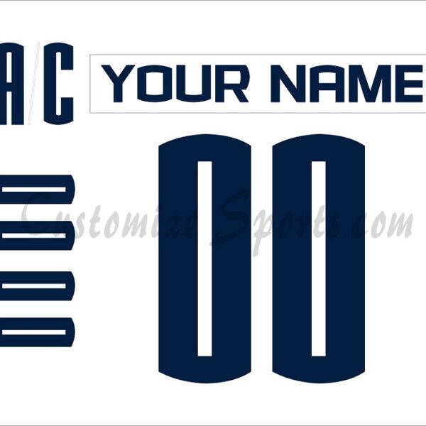 NCAA UConn Huskies Customized Number Kit For 2006-2010 White Jersey