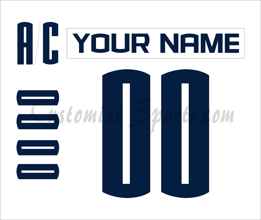 NCAA UConn Huskies Customized Number Kit For 2006-2010 White Jersey