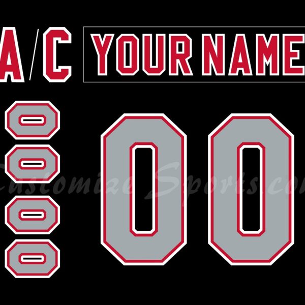 Cincinnati Cyclones Customized Number Kit for 1992-1995 3rd Jersey