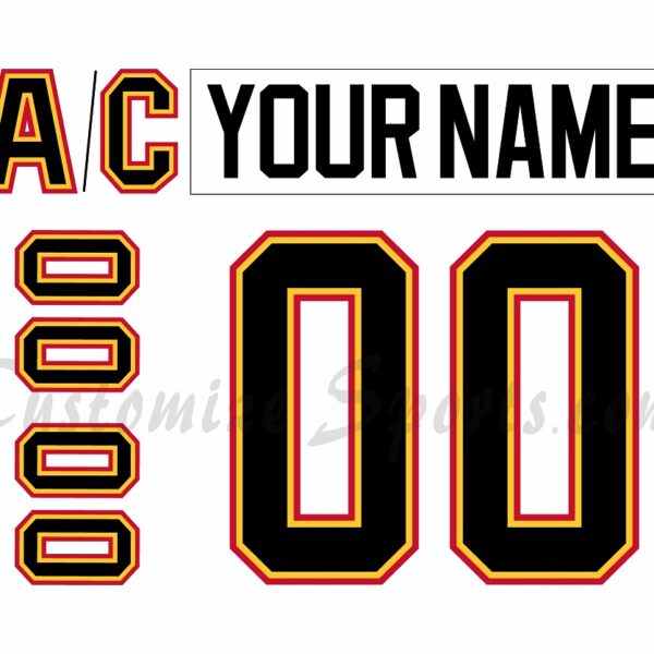 Cincinnati Cyclones Customized Number Kit for 2000-2001 3rd Jersey