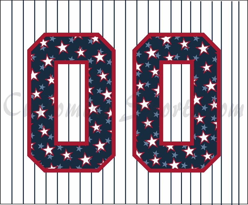 Baseball New York Yankees Customized Number Kit for 2015 Independence Day Jersey