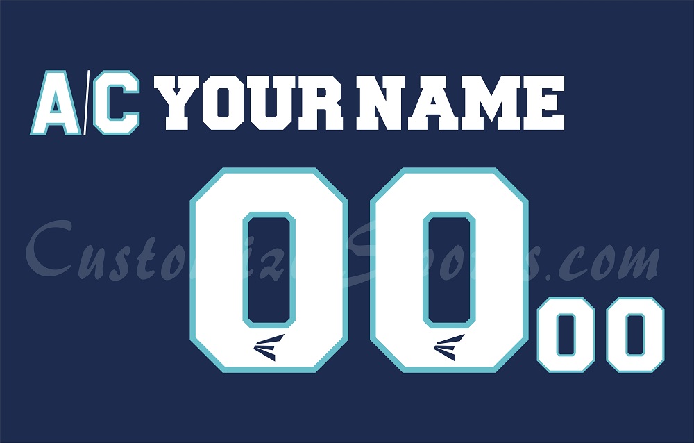 Rapperswil Jona Lakers Customized Number Kit for 2012-2013 Home Jersey