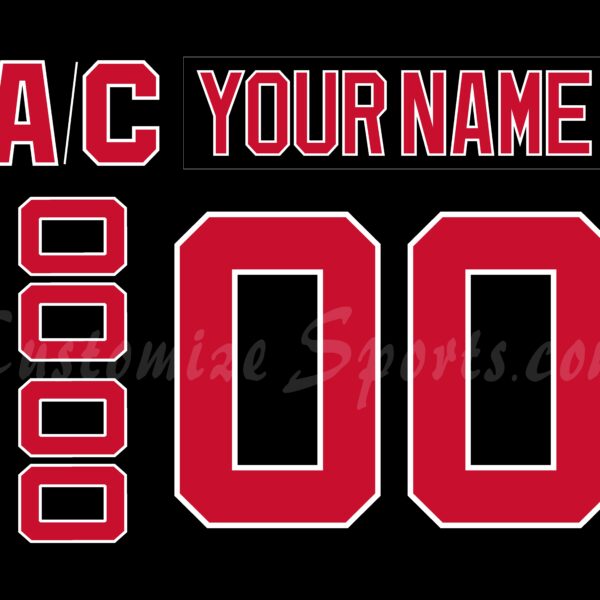 Utica Comets Customized Number Kit for 2023-Present 3rd Jersey