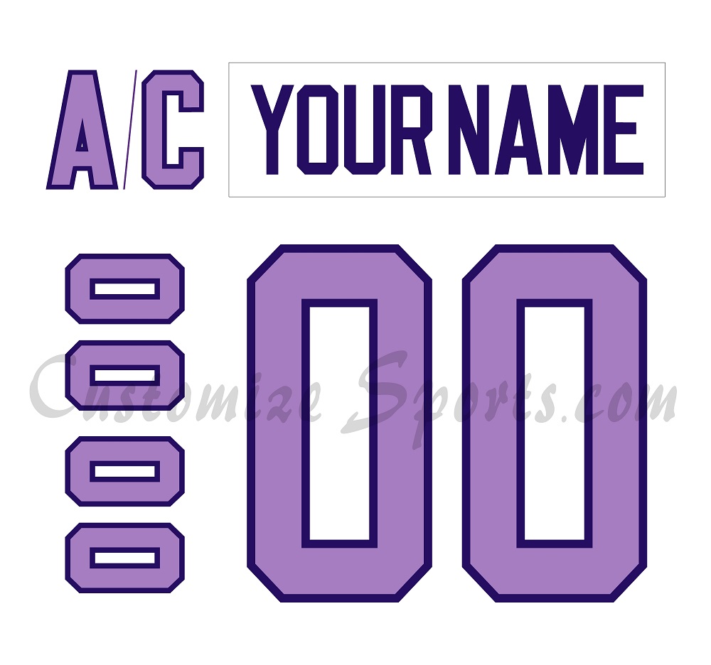 PWHL All Star Customized Number Kit For 2024 White Jersey