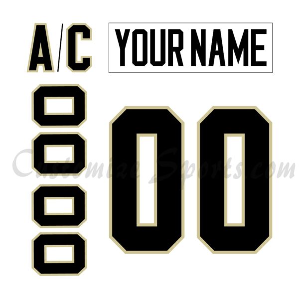 Wheeling Nailers Customized Number Kit for 2022-Present Home Jersey