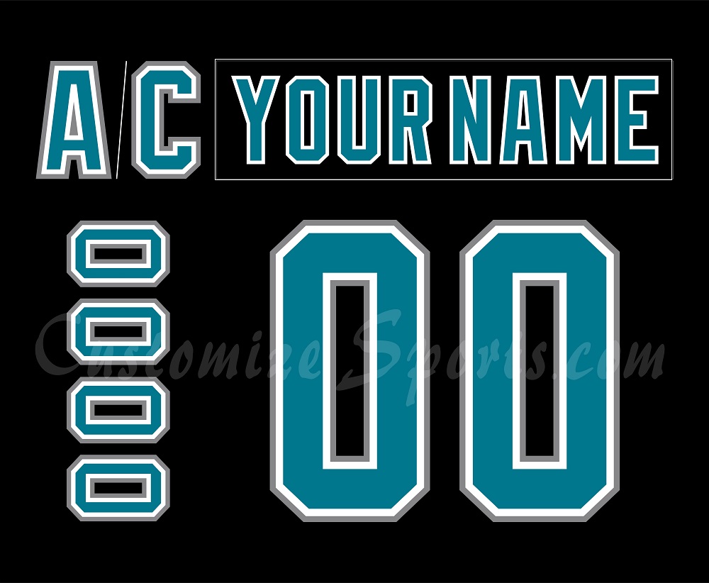 Las Vegas Thunder Customized Number Kit For 1997-1999 Black Jersey