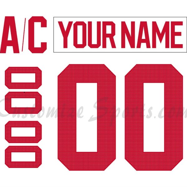 NCAA Miami University Customized Number Kit for 2022-Present 3rd Hockey Jersey