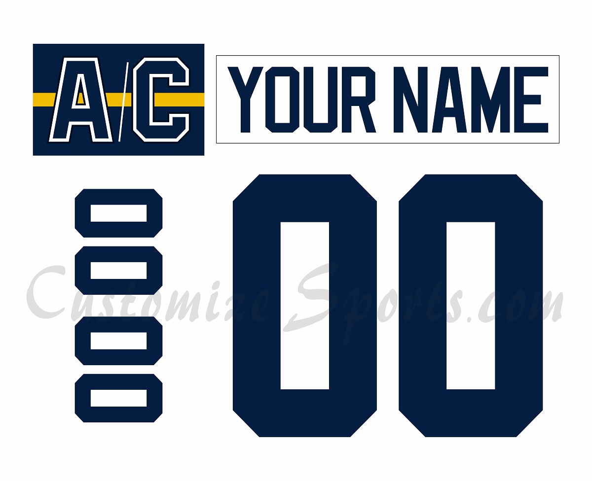 NCAA Michigan Wolverines Customized Number Kit 2023-Present Home Hockey Jersey