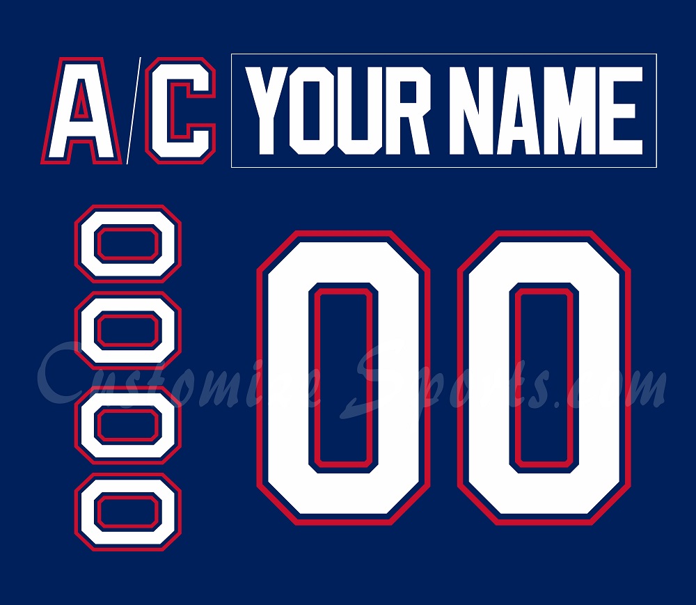 Norfolk Admirals Customized Number Kit For 2008-2011 Away Jersey
