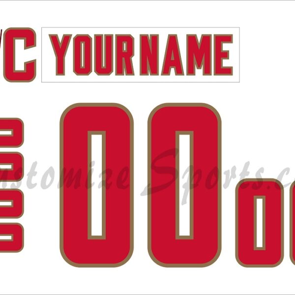 NCAA Denver Pioneers Customized Number Kit For 2023-Present Home Hockey Jersey