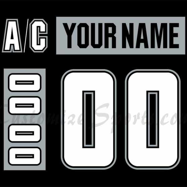 Henderson Silver Knights Customized Number Kit for 2024 Star Wars Jersey