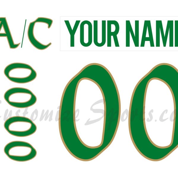 Wilkes Barre Scranton Penguins Customized Number Kit For 2015 St Patrick's Day Jersey