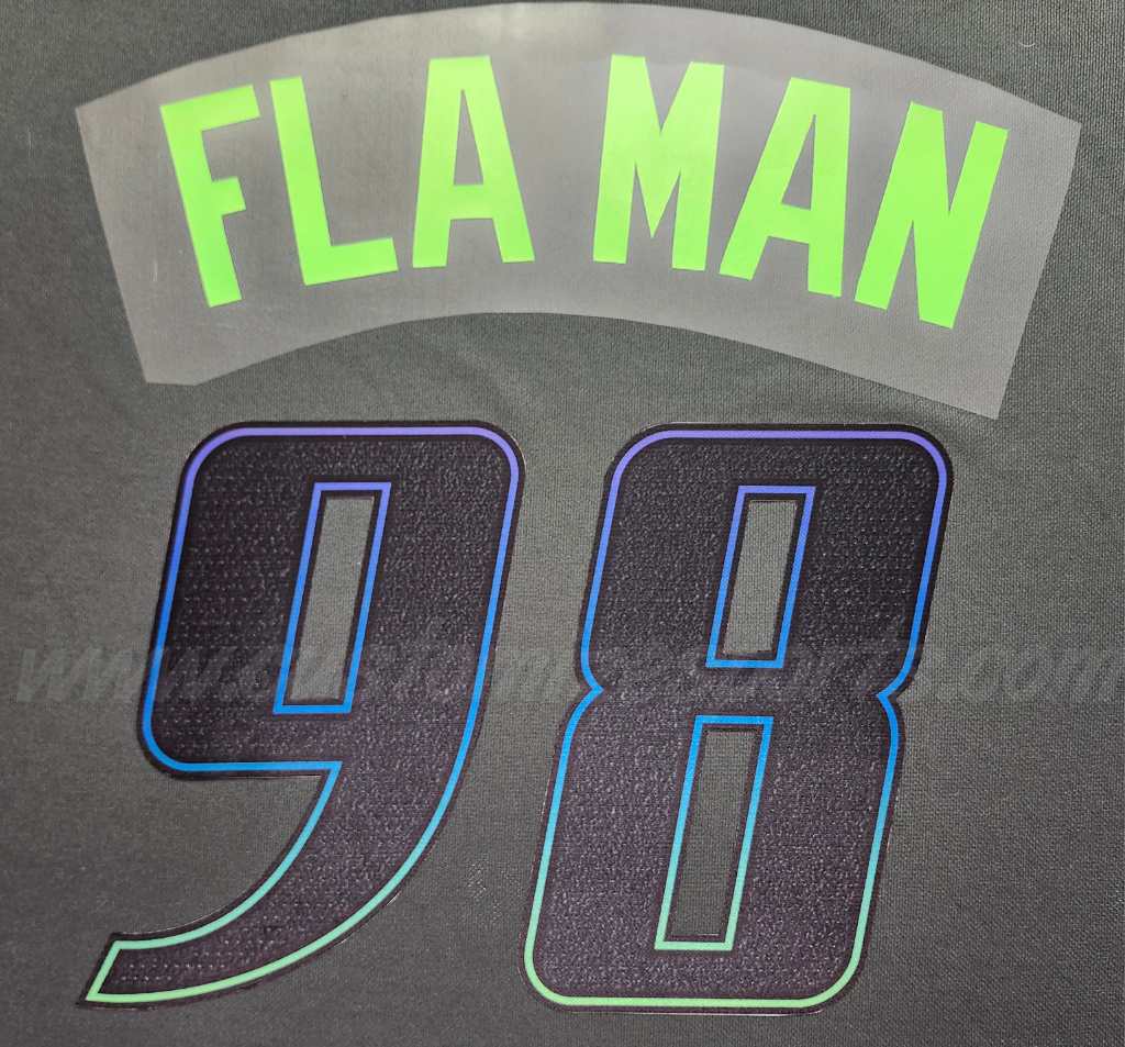 Baseball Tampa Bay Rays Customized Number Kit for 2024 City Connect Jersey - Image 2