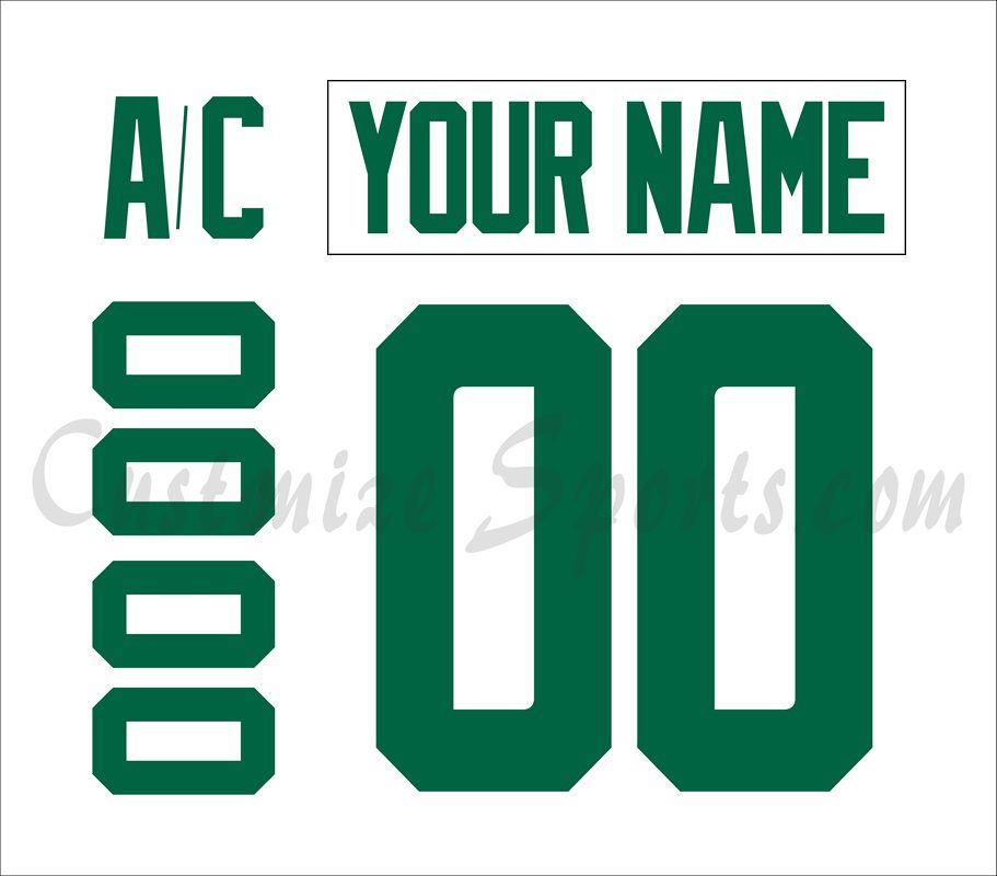 Dallas Stars Customized Number Kit For 2023-Present Away Jersey
