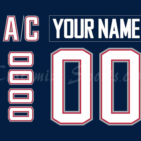 Hartford Wolfpack Customized Number Kit For 2024 Retro Submarine Jersey