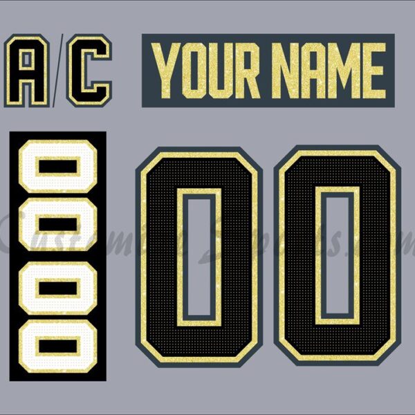 Henderson Silver Knights Customized Number Kit for 2021-Present Home Jersey