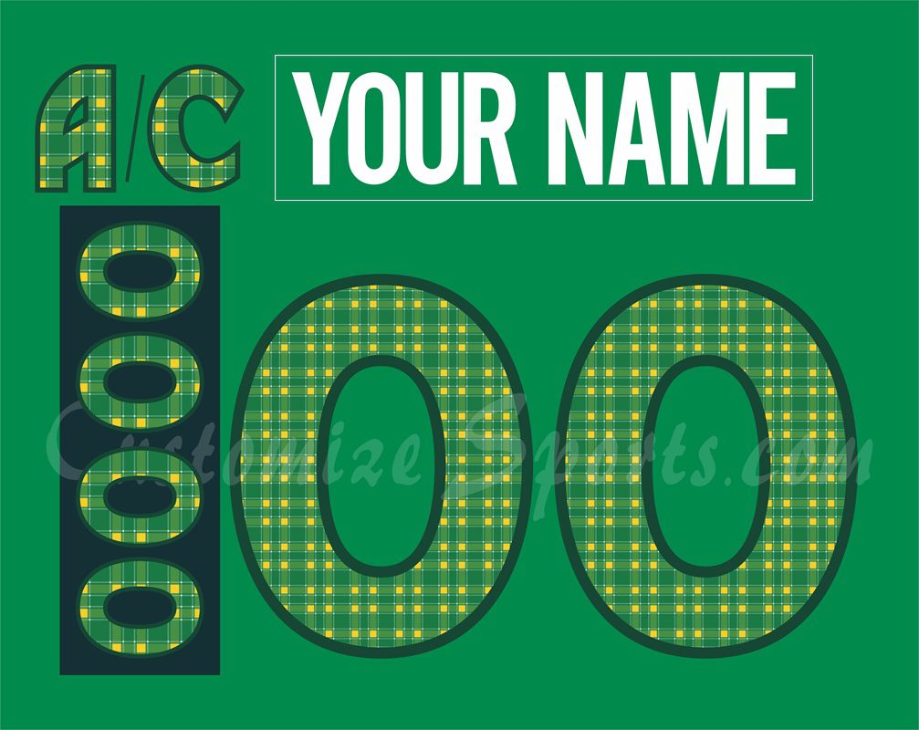 Minnesota Wild Customized Number Kit For 2020 St Patrick's Day Jersey