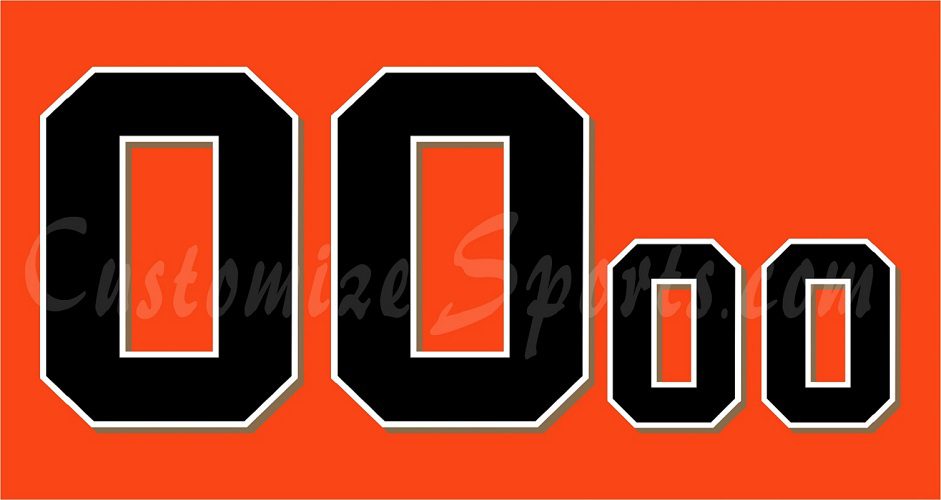 Baseball San Francisco Giants Customized Number Kit For 2016-2018 Orange Alternate Jersey