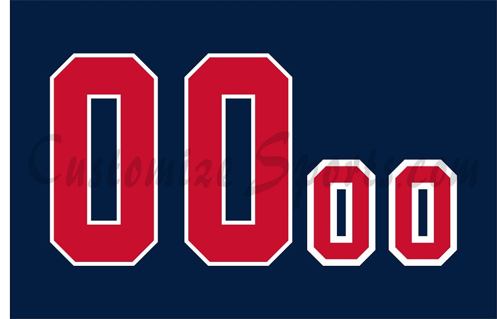 Baseball Team USA Customized Number Kit for 2020-21 Tokyo Olympics Alt Jersey