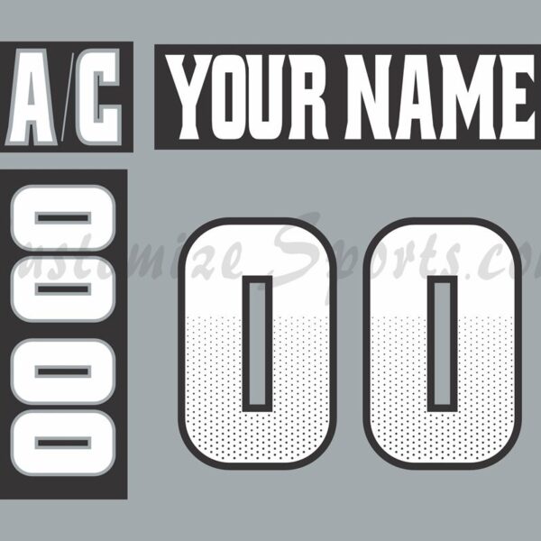 NCAA Providence Friars Customized Number Kit for 2014-Present 3rd Hockey Jersey