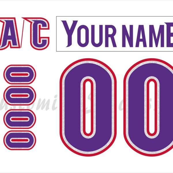 Lowell Lock Monsters Customized Number Kit for 1998-2002 White Jersey